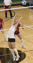 Bridget Burtzel records one of her 48 set assist.