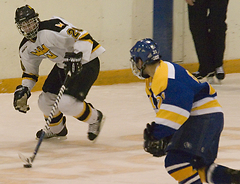 Jon Keseley scored his first goal of the season against St. Scholastica.
