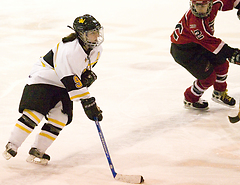 Kelly Crandall registered two assists to run her career total to 79, third all-time at Gustavus.