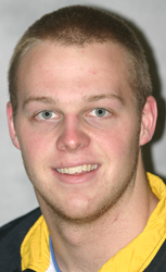 Scott Hagemeyer tied for first in the 100 freestyle