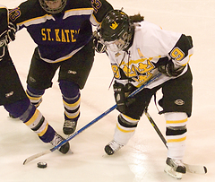 Kelly Crandall posted two goals for the Gusties on Senior Day.