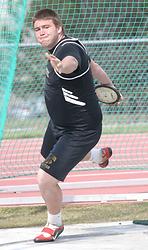 Andy Klaers pulled down three top six finishes Saturday, including wins in the discus and hammer throws.