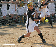 Klein drives a two-run home run over the left field fence in game two.
