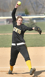 Joyce DeWitz became the Gustavus career leader in innings pitched against Saint Mary's on Thursday afternoon. 