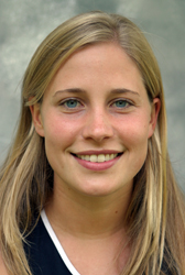 Laura Edlund finished sixth to earn all-conference honors.