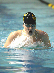Anika Erickson was one of three double winners for the Gustavus women's team.
