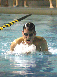 Skylar Davis won the 200 Individual Medley.