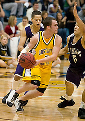 Tyler Kaus scored a season high 14 points in the Gusties win over St. Thomas on Saturday.