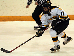 Gustavus' leading scorer David Martinson