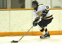 Sophomore forward David Martinson leads the team in scoring.