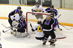 Lynn Hillen scored the lone goal in a 1-0 win over St. Thomas.  (Photo Courtesy of Fred Cotey)
