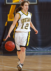 Jess Vadnais looks for a post player down low. (Photo Courtesy of SportPix)