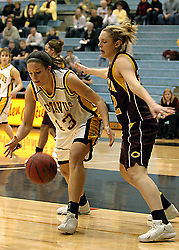 Katie Layman gets control of the ball.