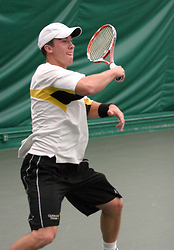 Gustavus #1 singles player Andy  Bryan