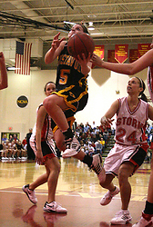 Bri Radtke posted her first career double-double against Simpson.  (Photo Courtesty Ryan Coleman, D3sports.com)