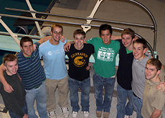 NCAA Participants (L to R): Hanson, Ziegler, Wakefield, W. Davis, Auyeung, Pearson, S. Davis, and Stewart