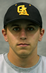 Pitcher Dave Wold scattered four hits and allowed one run to help the Gusties win game one.