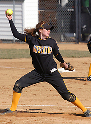 Betsie Collins recorded 11 strikeouts in the first game of the doubleheader.