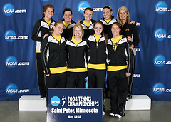 The 2008 Gustavus Women's Tennis NCAA Tournament Squad