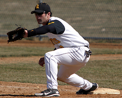 Pat Siering set a school record with 299 putouts at first base this season.