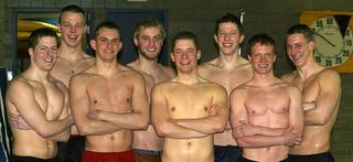 (l to r): front: Ma. Maynard, B. Hammer, Mi. Maynard, E. Christianson, Back: S. Hagemeyer, S. Wiedmann, B. Amundson, W. Sutor