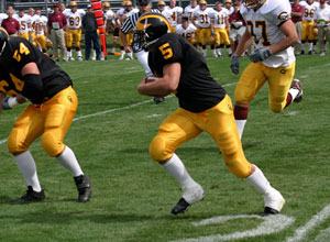 Junior tailback Drew Stifter led the Gusties in rushiing last season with 610 yards on 161 carries in eight games.