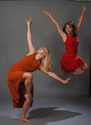 Emily Bulling and Alexandra Ehrich in “Sensibilities,” photo by Wayne Schmidt