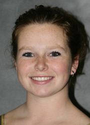 Christine Askham posted the Gusties’ highest score of the meet with a 9.550 on the floor exercise.
