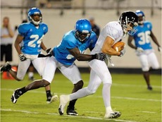 Ryan making a catch against the Florida Tuskers in a scrimmage a couple of weeks ago. (Preston Mack/US PRESSWIRE)