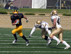 Elliott Herdina making one of his 11 catches on the day.