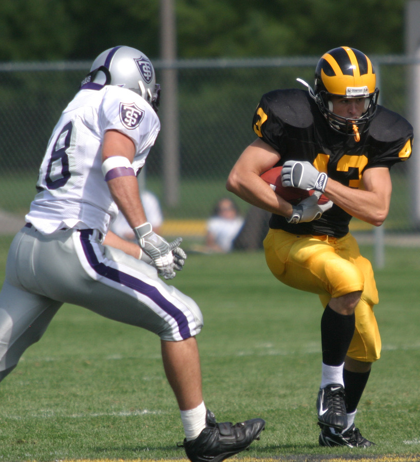 Sophomore wide receiver Chad Arlt leads the MIAC in receptions and receiving yards.