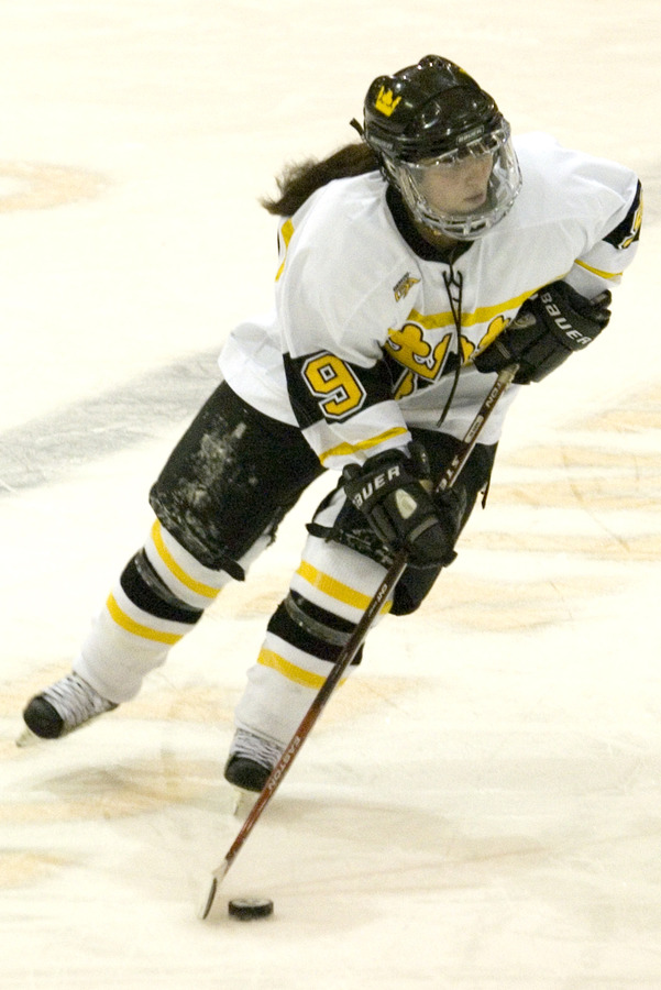 Kelly Crandall recorded three of the four goals in the game.