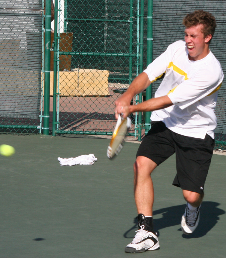Junior Andy Bryan opens the season at No. 1 singles for the Gusties.