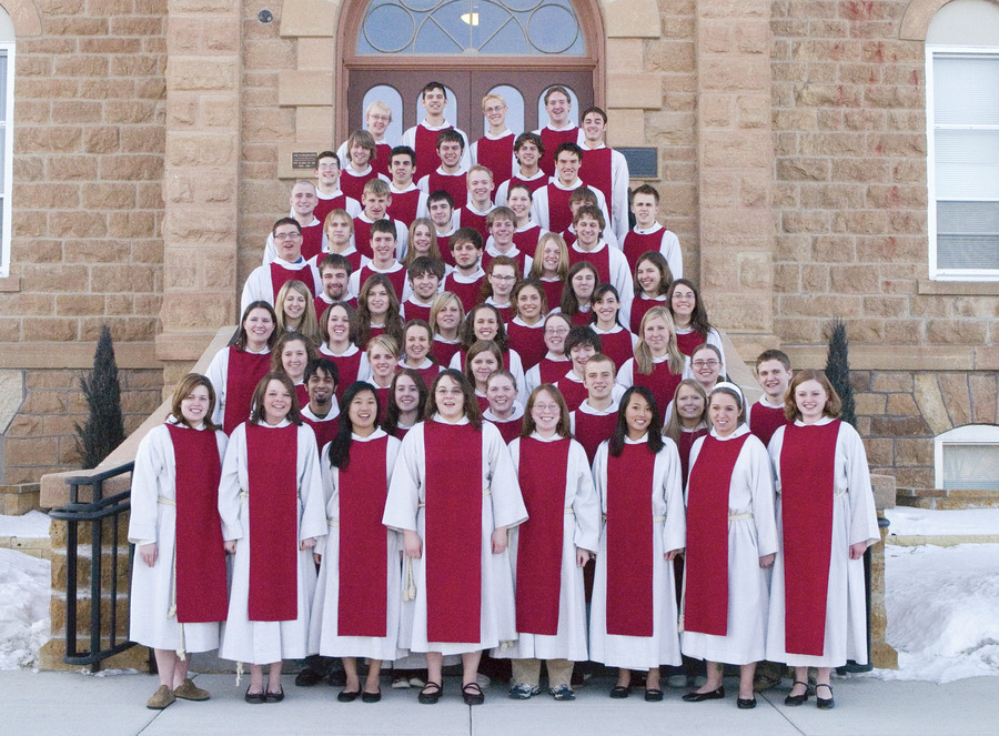 The Gustavus Choir of Christ Chapel <small>(Photo by Ashley Henningsgaard)</small>
