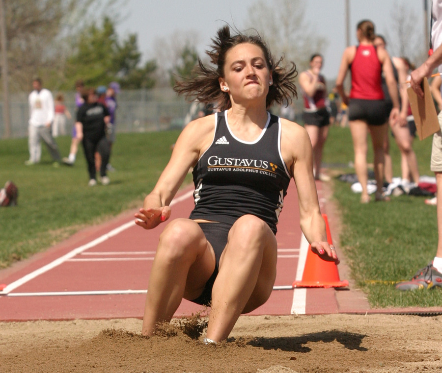 Sari Lindeman placed first in the triple jump, second in the long jump, and fifth in the 200-meter dash.