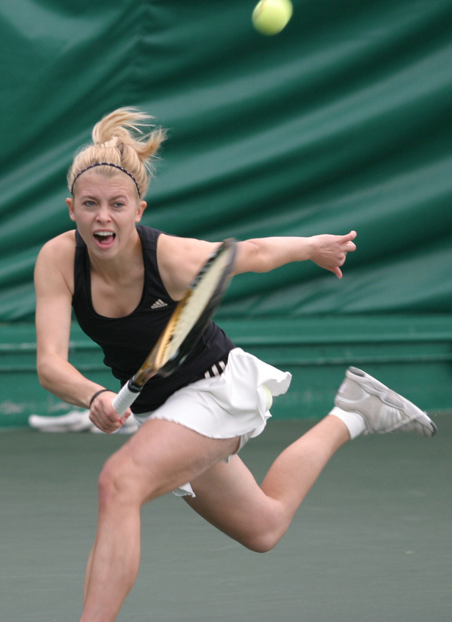 Hom and Sierra Krebsbach (pictured) have been selected for the doubles draw at the NCAA Championships.
