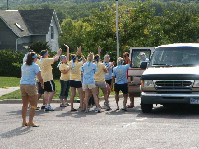 The Gustie Greeters will energetically welcome first-year students to campus