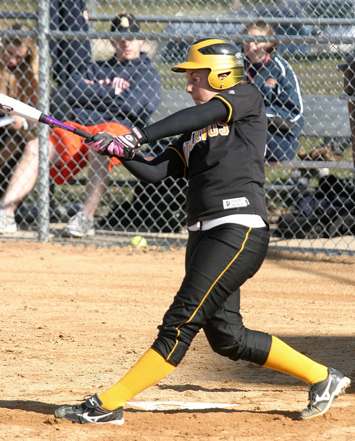 Dani Cattrysse hit her second home run of the season in game one.