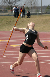 Lisa Brown throws the javelin.