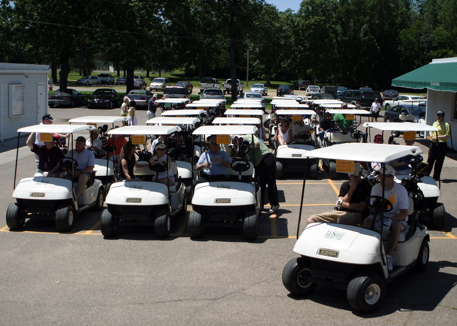 Sixty-five golfers participated in the golf outing.