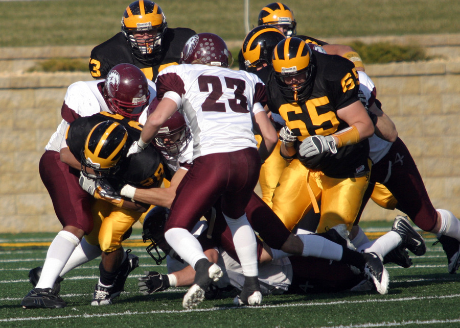 Gustavus rushed for 354 yards against Augsburg.