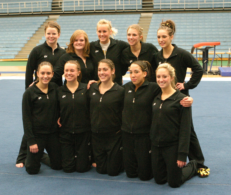 Ten seniors were honored after the meet for the dedication to the program.