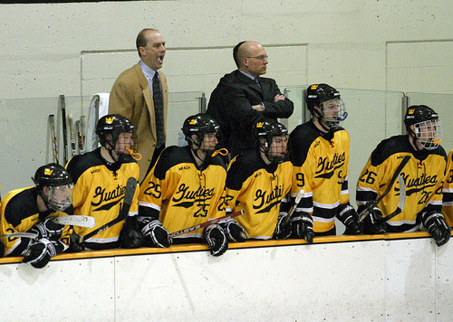 The Gustavus men’s hockey team will be making its first appearance at the Division III Frozen Four since 1982.