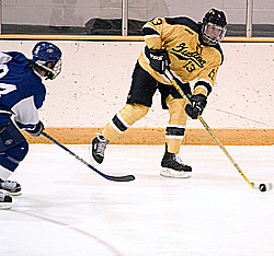 #13 Keith Detlefsen recorded the Gusties second goal against Marian College.