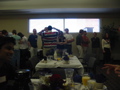 Waiting for food at the fall banquet