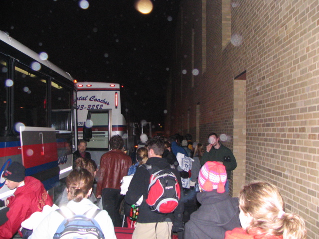 Time to load up and leave.