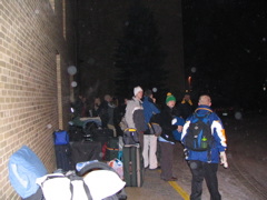 Waiting for the bus.