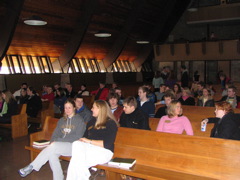 A choir meeting to discuss theft.