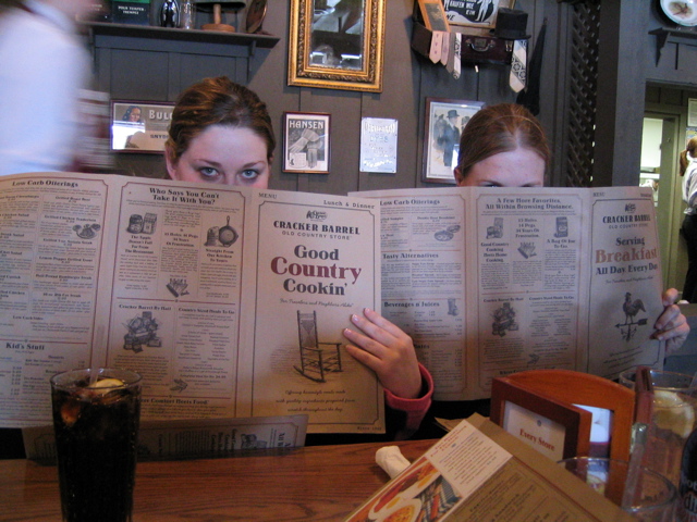 Lunch at Cracker Barrel