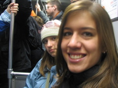 Enjoying the T ride.
